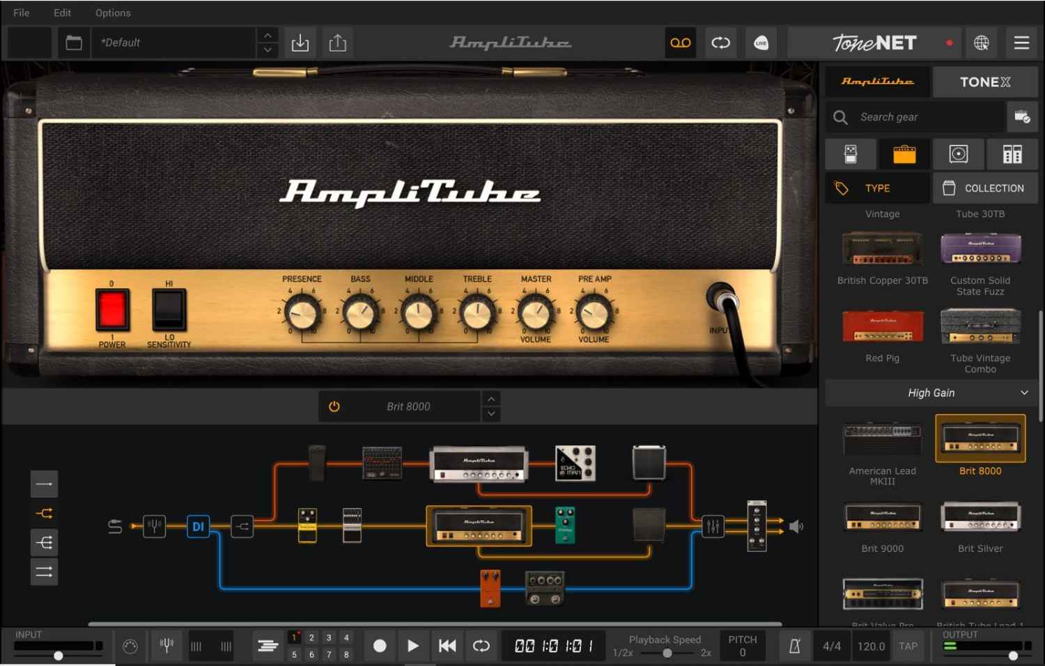AmpliTube 5 main media
