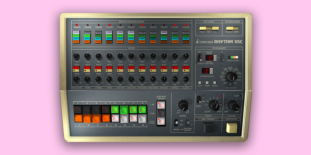 KR-55C Drum Machine main media