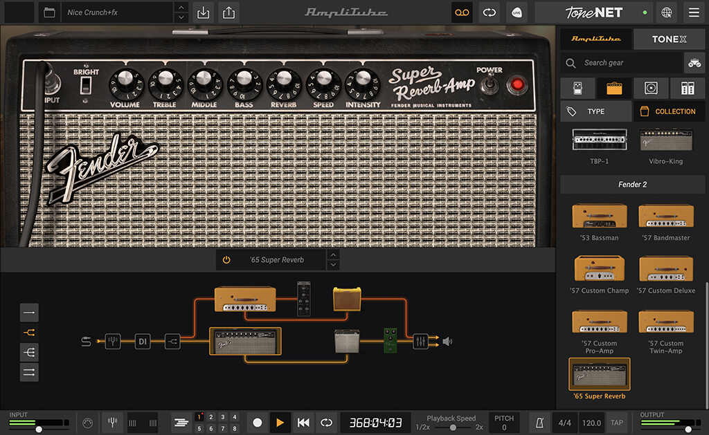 AmpliTube Fender Collection 2 main media