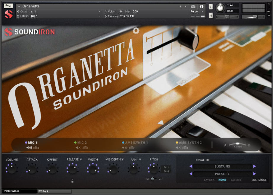 Organetta main media