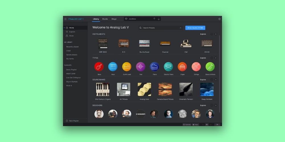 Analog Lab Pro main media