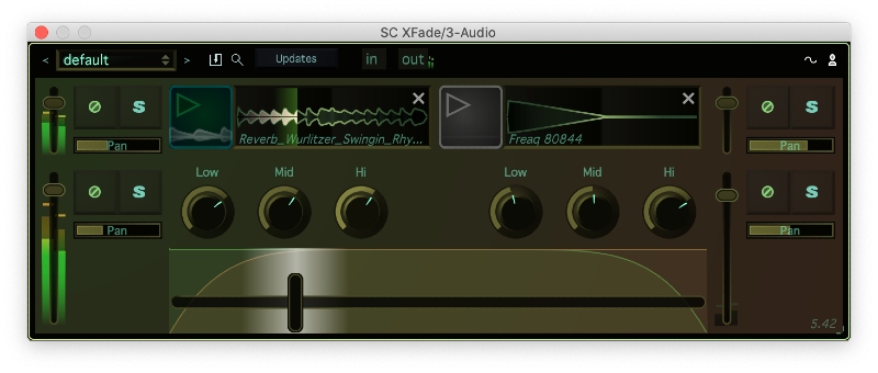 XFade main media