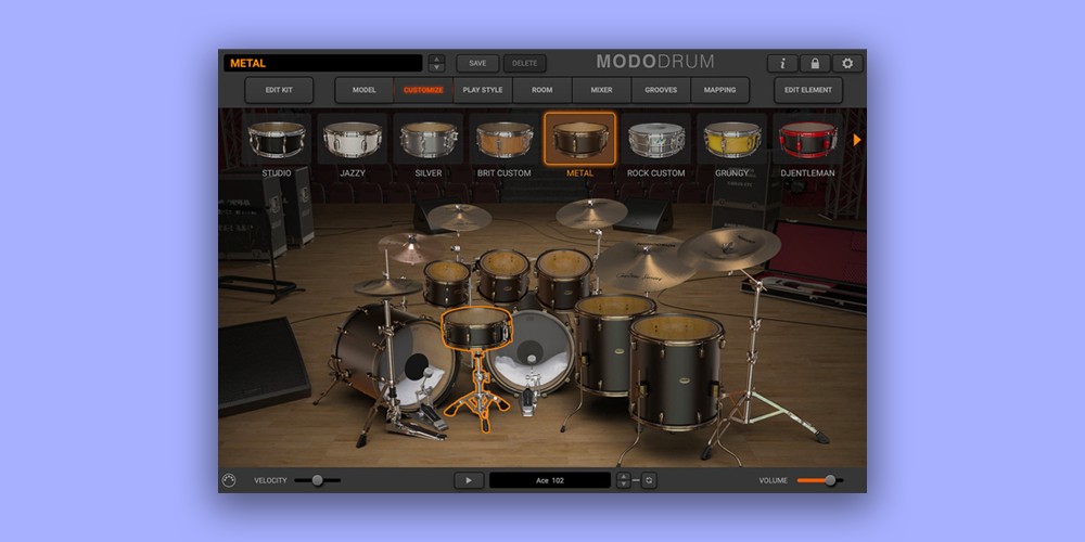MODO DRUM Kit - Metal main media