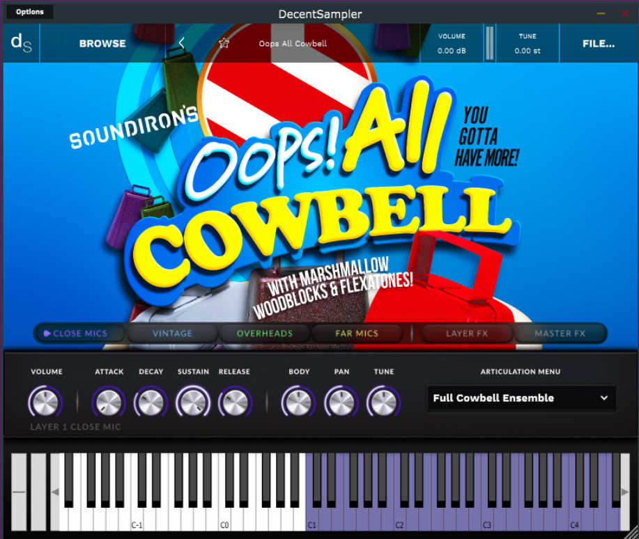 Oops! All Cowbell main media