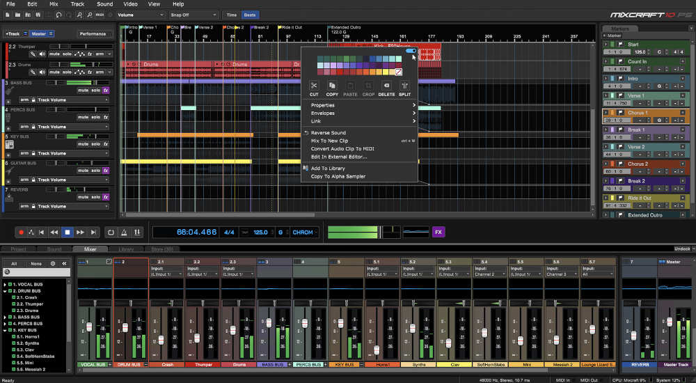 Mixcraft 10.6 Recording Studio thumbnail 3