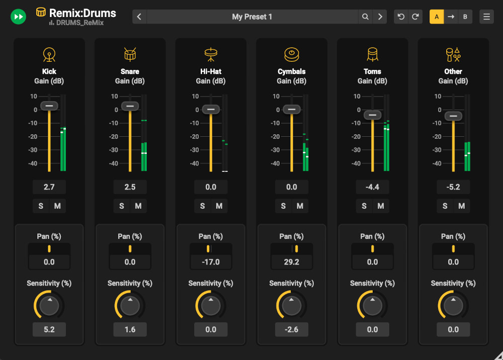 Remix:Drums main media