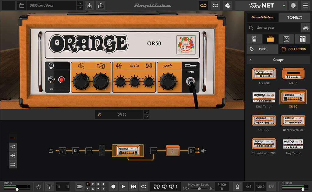 AmpliTube Orange main media