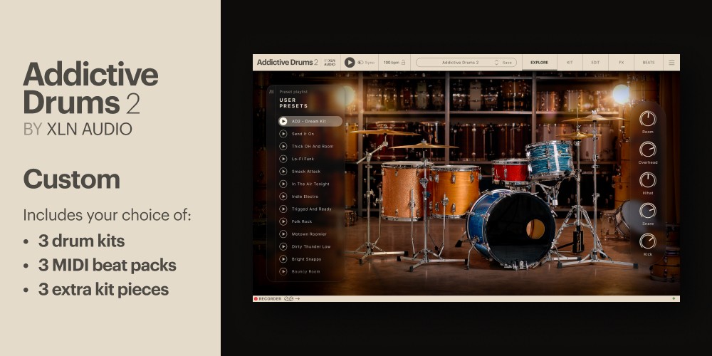 Audio Addictive Drums 2 Custom Collection main media