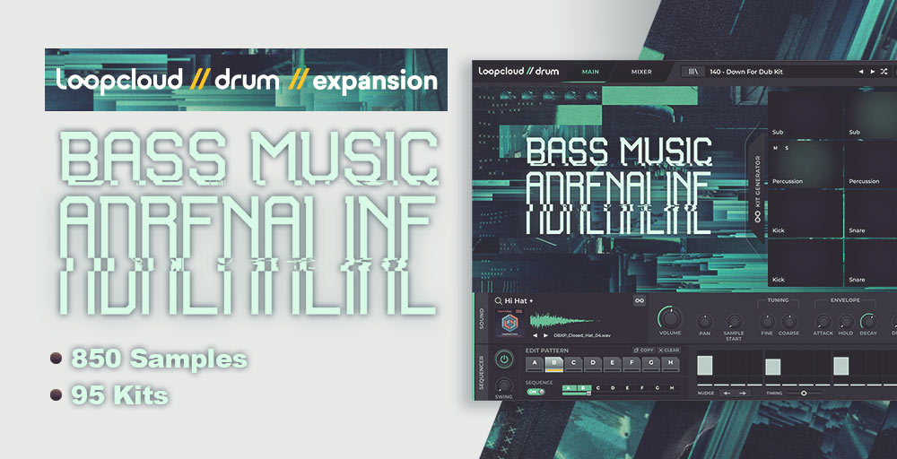DRUM Expansion: Bass Music Adrenaline main media