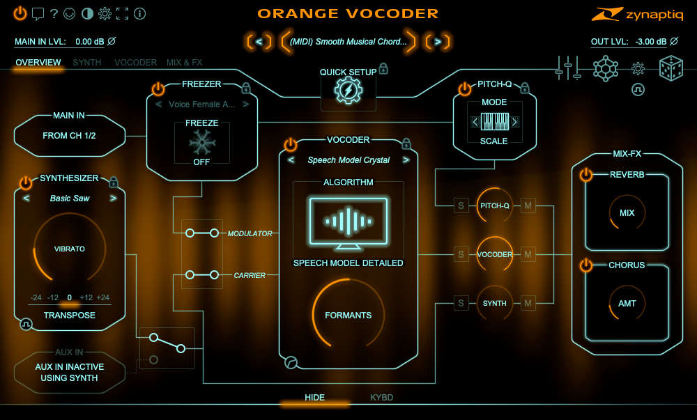 Orange Vocoder IV main media